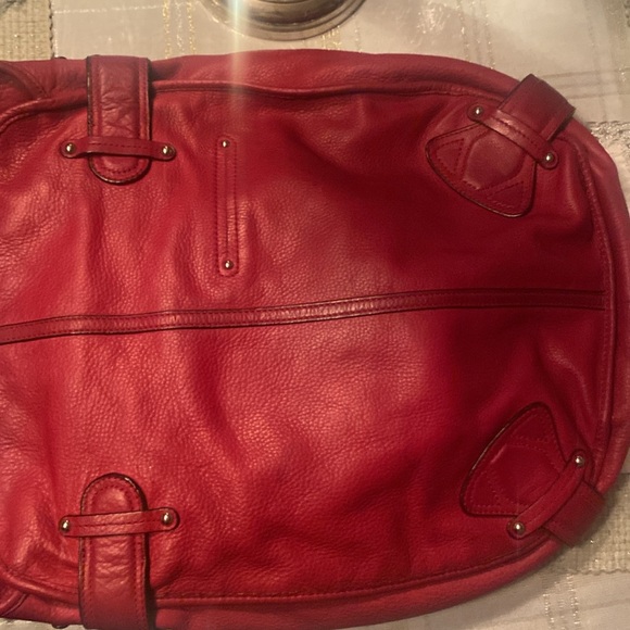 B. Makowsky cranberry red Shoulder bag! EUC! - Picture 12 of 16